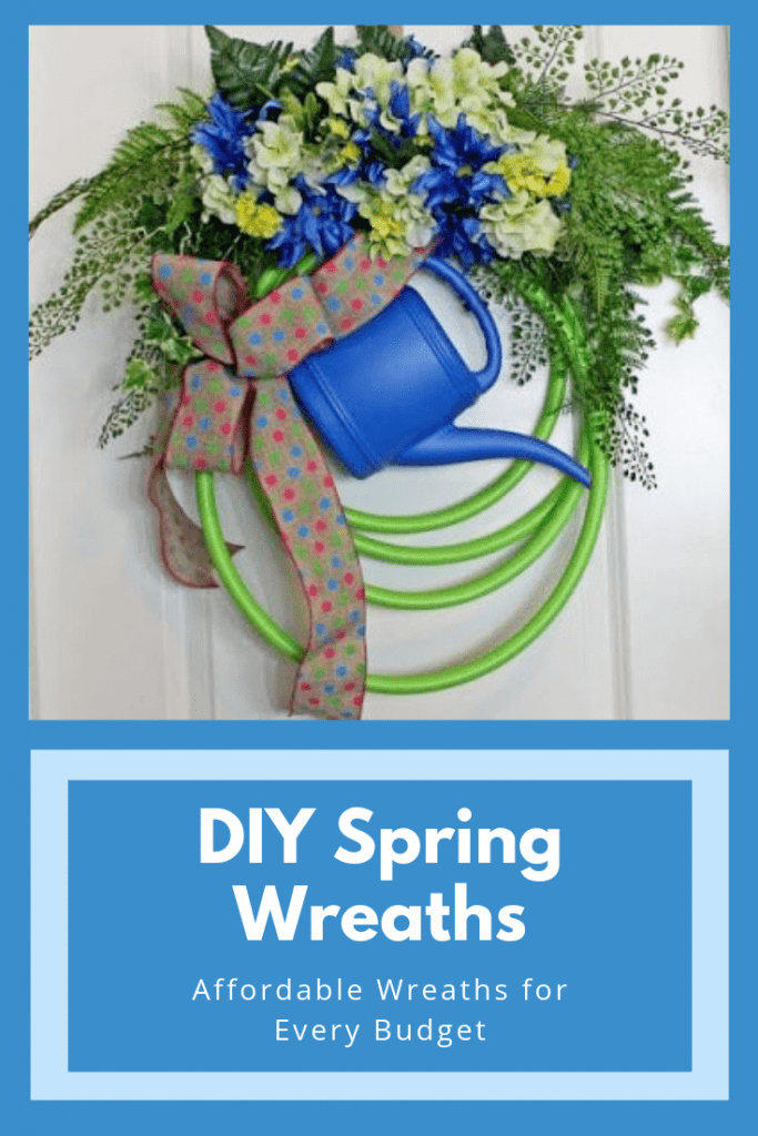 Garden Hose DIY Spring Wreaths at Hardworking Mom