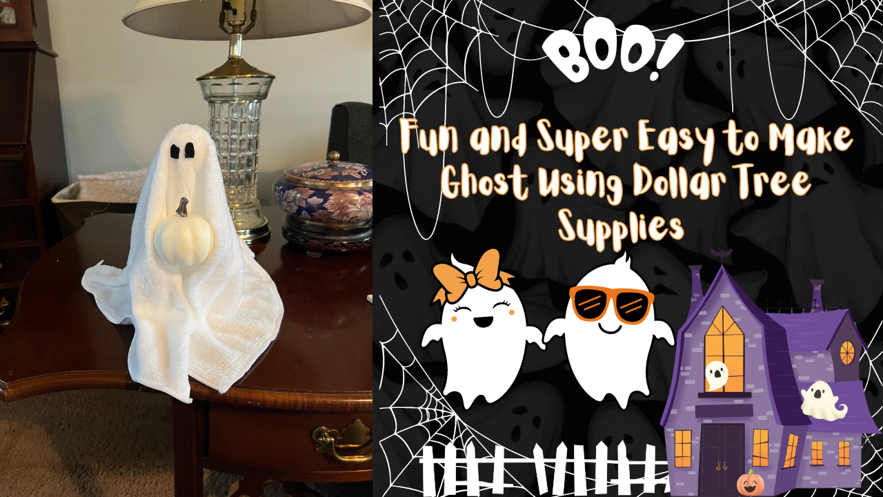 Fun and Super Easy to Make Ghost Using Dollar Tree Supplies