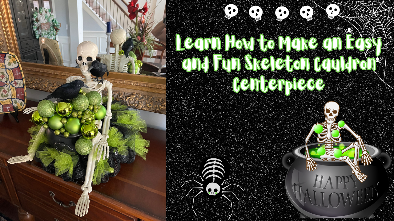 Learn How to Make an Easy and Fun Skeleton Cauldron for Halloween