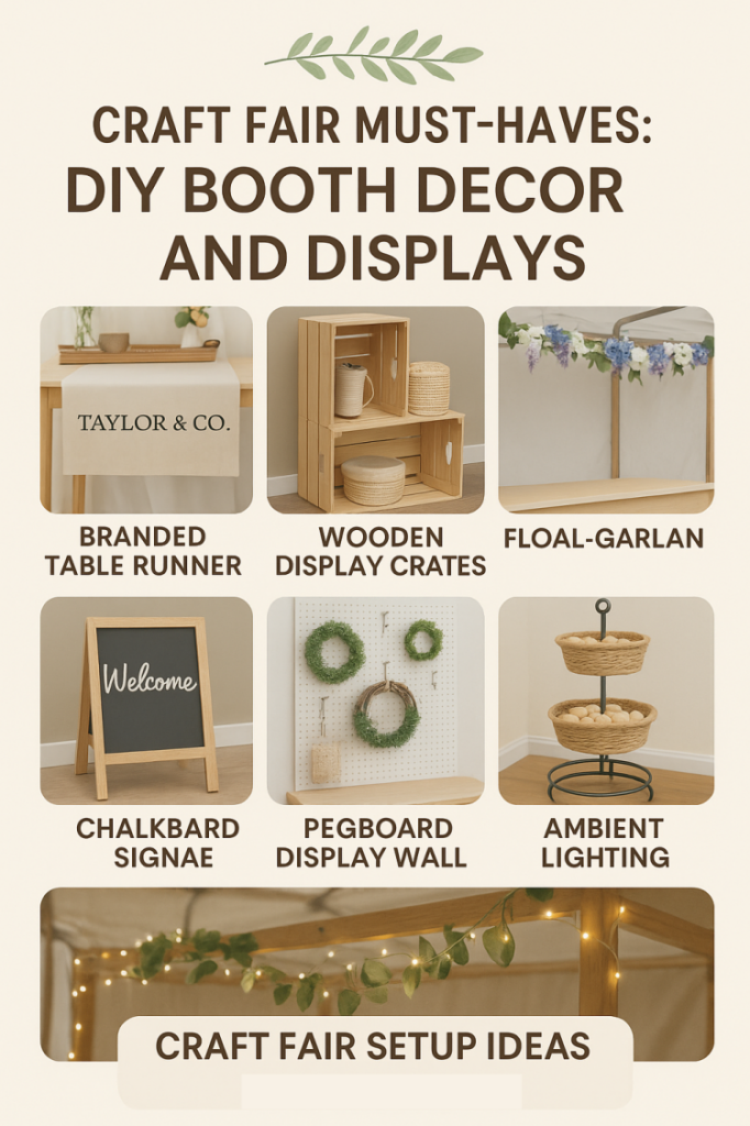 Craft Fair Must-Haves: DIY Booth Decor and Displays