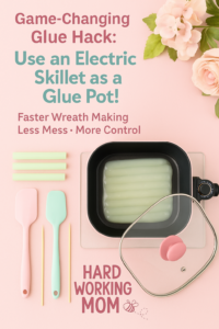 Electric Skillet as a Glue Pot for Wreath Making