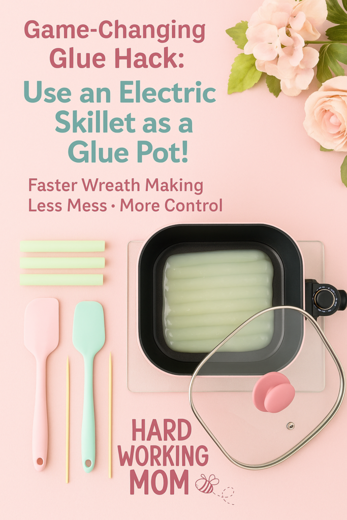 Electric Skillet as a Glue Pot for Wreath Making